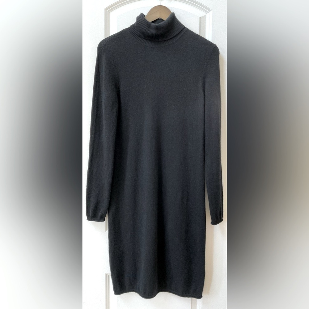 Neiman Marcus Cashmere Turtleneck Dress